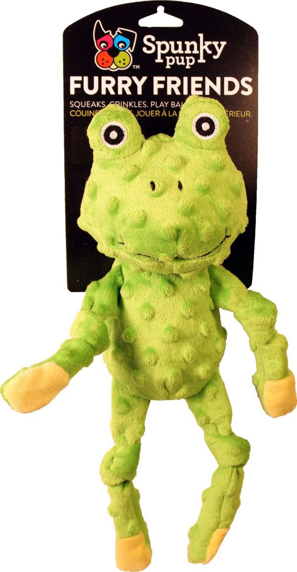 Spunky Pup - Furry Friends Frog Squeaker Dog Toy Online Hot Sale