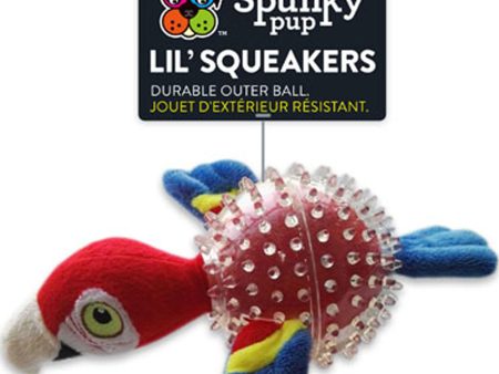 Spunky Pup - Lil  Squeaker Parrot Spikey Ball Sale