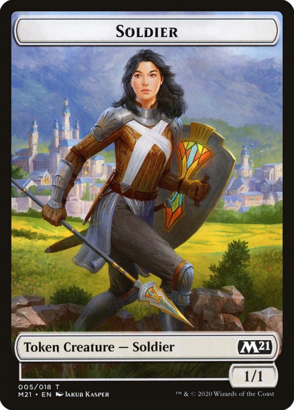 Cat (011)    Soldier Double-Sided Token [Core Set 2021 Tokens] Cheap