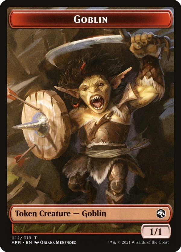 Clue    Goblin Double-Sided Token [Dungeons & Dragons: Adventures in the Forgotten Realms Commander Tokens] Online now