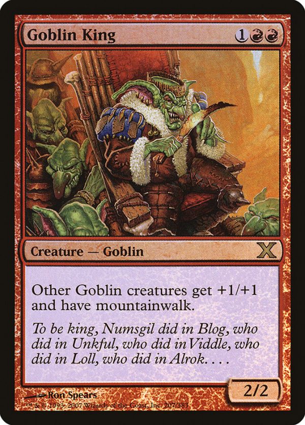 Goblin King (Premium Foil) [Tenth Edition] Sale