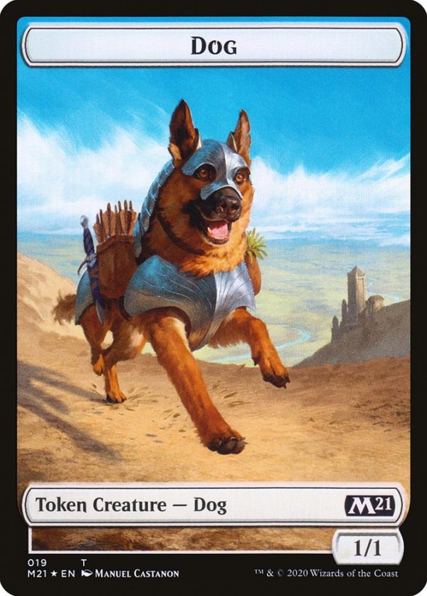 Cat (020)    Dog Double-Sided Token [Core Set 2021 Tokens] Online Sale