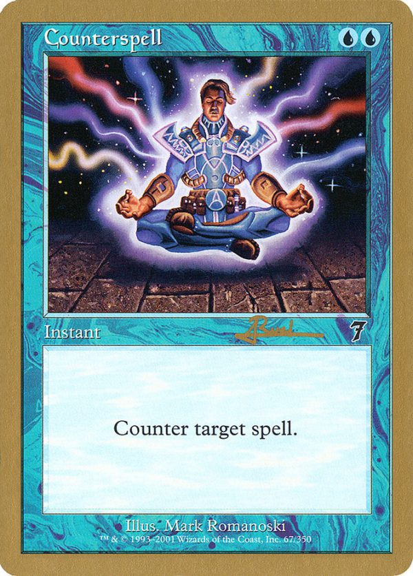 Counterspell (Antoine Ruel) (7ED) [World Championship Decks 2001] Hot on Sale