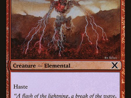 Lightning Elemental (Premium Foil) [Tenth Edition] Online Hot Sale