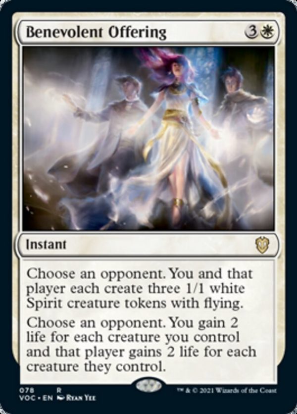 Benevolent Offering [Innistrad: Crimson Vow Commander] on Sale