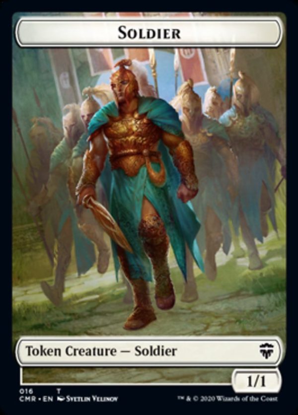 Cat    Soldier Double-Sided Token [Commander Legends Tokens] Hot on Sale