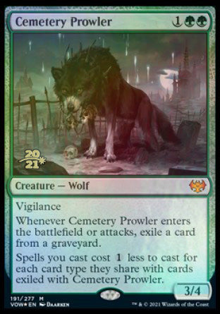 Cemetery Prowler [Innistrad: Crimson Vow Prerelease Promos] Supply