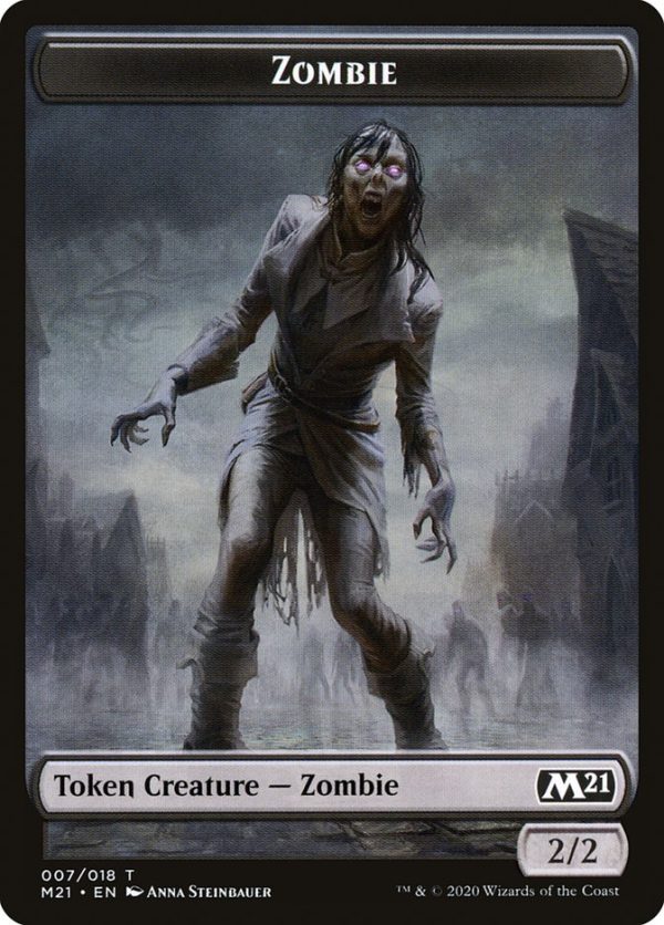 Construct    Zombie Double-Sided Token [Core Set 2021 Tokens] Cheap