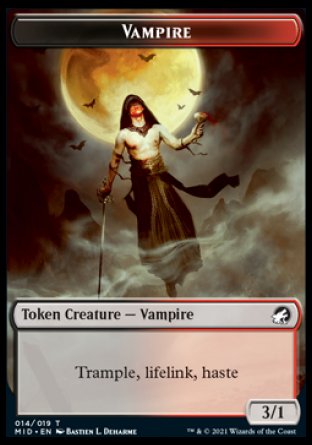 Clue    Vampire Double-Sided Token [Innistrad: Midnight Hunt Tokens] Fashion