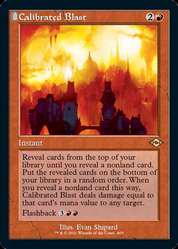 Calibrated Blast (Retro Foil Etched) [Modern Horizons 2] Sale