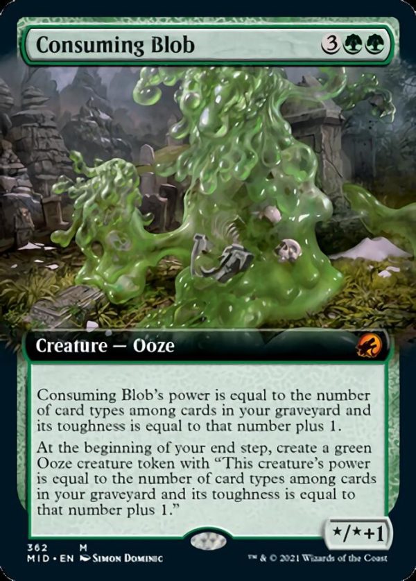 Consuming Blob (Extended Art) [Innistrad: Midnight Hunt] Hot on Sale