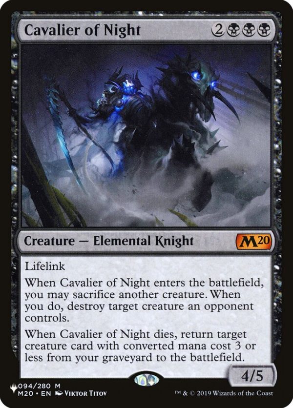 Cavalier of Night [The List] For Sale