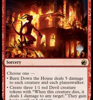 Burn Down the House (Promo Pack) [Innistrad: Midnight Hunt Promos] Online Hot Sale