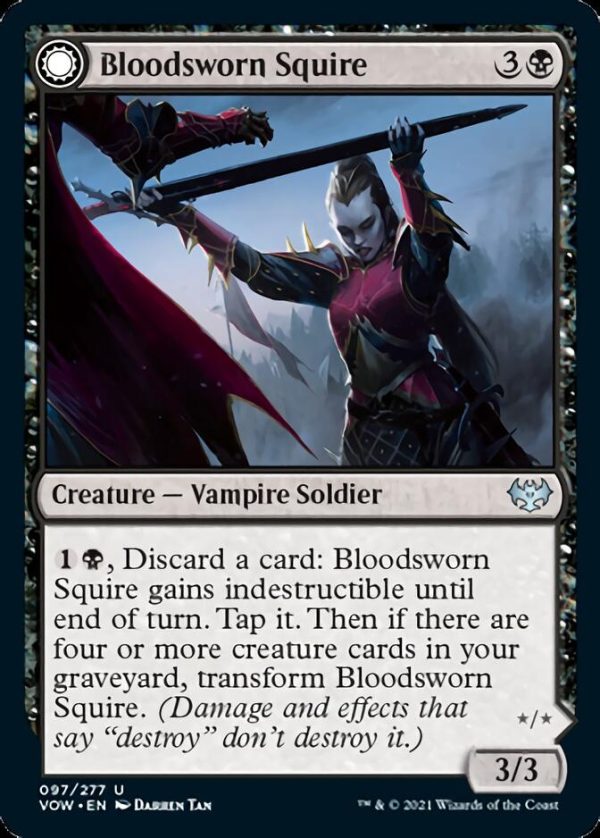 Bloodsworn Squire    Bloodsworn Knight [Innistrad: Crimson Vow] Online Hot Sale