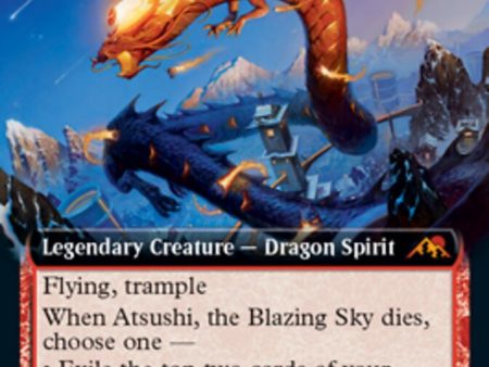 Atsushi, the Blazing Sky (Extended Art) [Kamigawa: Neon Dynasty] Online Sale