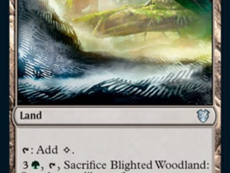 Blighted Woodland [Innistrad: Midnight Hunt Commander] on Sale