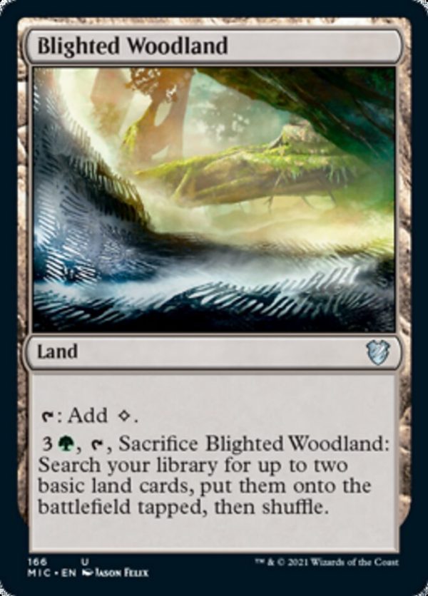 Blighted Woodland [Innistrad: Midnight Hunt Commander] on Sale