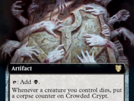 Crowded Crypt (Extended Art) [Innistrad: Midnight Hunt Commander] For Discount