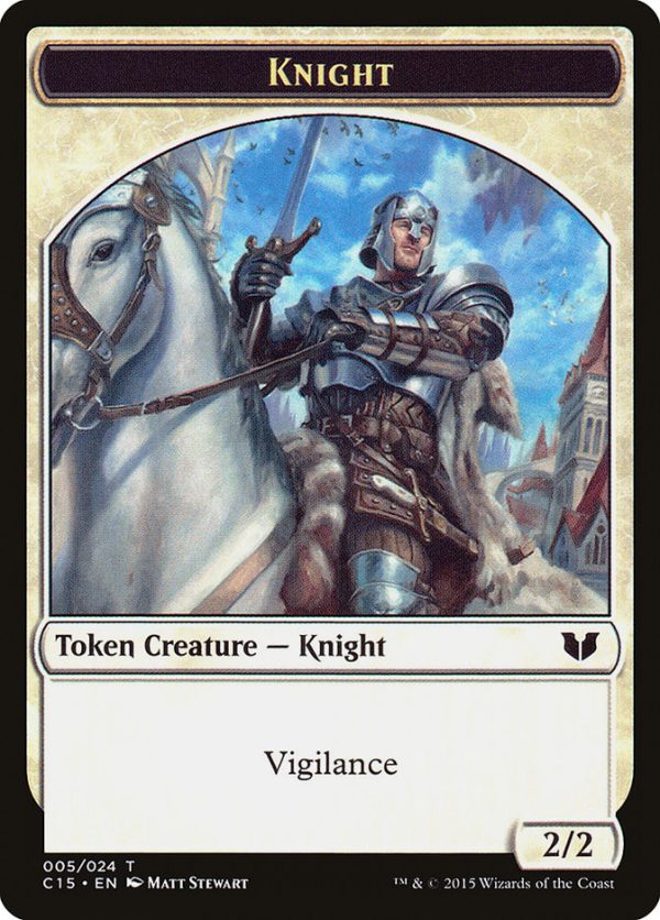 Angel    Knight (005) Double-Sided Token [Commander 2015 Tokens] Sale