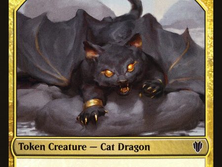 Cat Dragon    Dragon (007) Double-Sided Token [Commander 2017 Tokens] Supply