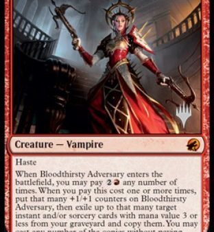 Bloodthirsty Adversary (Promo Pack) [Innistrad: Midnight Hunt Promos] Sale