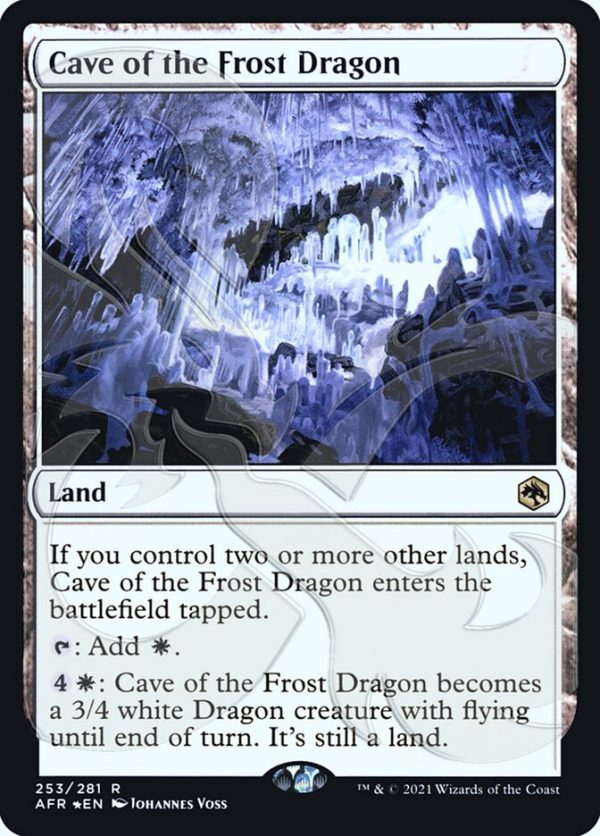 Cave of the Frost Dragon (Ampersand Promo) [Dungeons & Dragons: Adventures in the Forgotten Realms Promos] on Sale