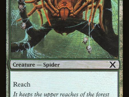 Canopy Spider (Premium Foil) [Tenth Edition] on Sale