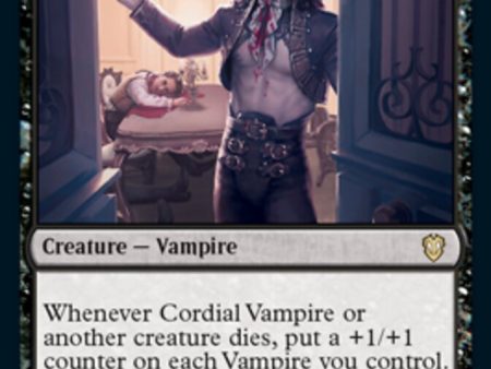 Cordial Vampire [Innistrad: Crimson Vow Commander] Hot on Sale