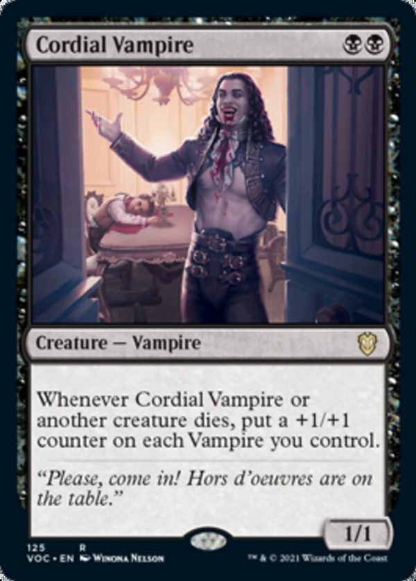 Cordial Vampire [Innistrad: Crimson Vow Commander] Hot on Sale