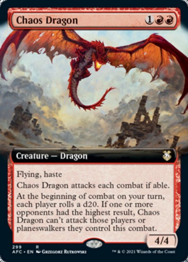 Chaos Dragon (Extended Art) [Dungeons & Dragons: Adventures in the Forgotten Realms Commander] Cheap