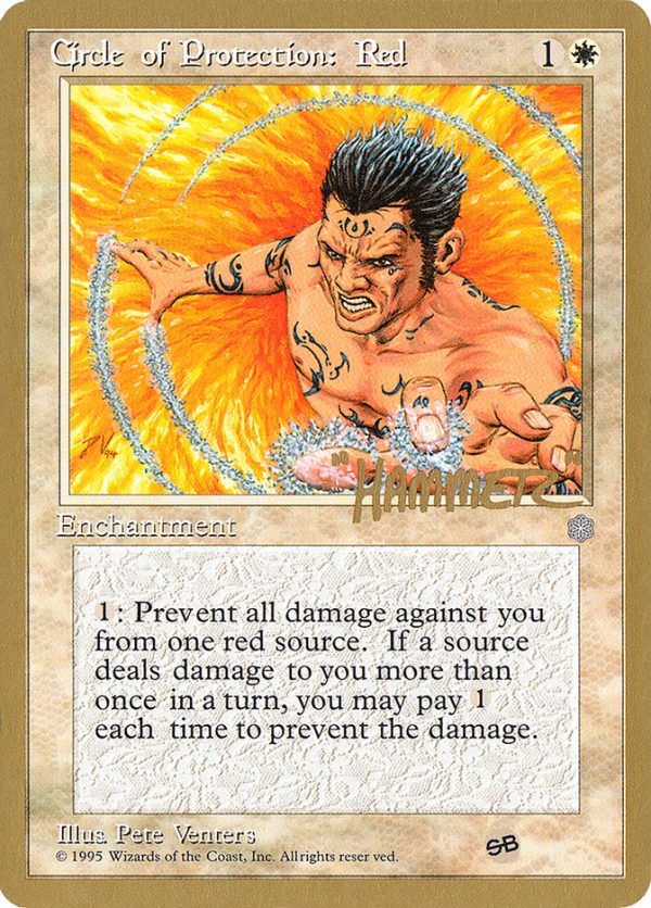 Circle of Protection: Red (Shawn  Hammer  Regnier) (SB) [Pro Tour Collector Set] Online