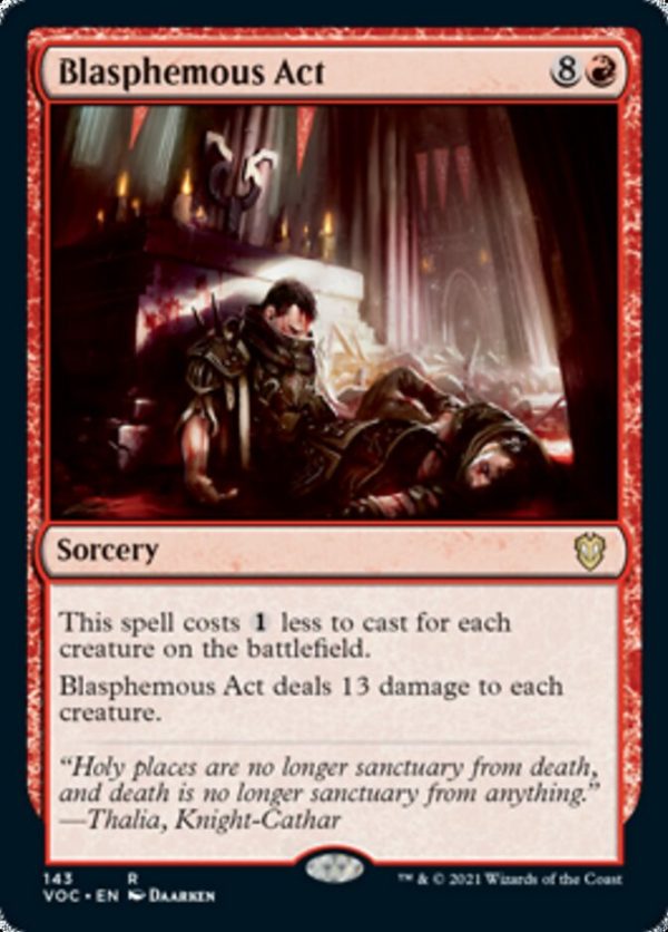 Blasphemous Act [Innistrad: Crimson Vow Commander] For Cheap