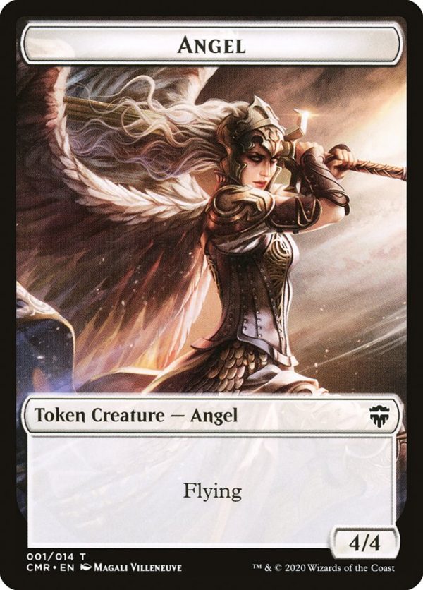 Angel    Treasure Double-Sided Token [Commander Legends Tokens] Fashion