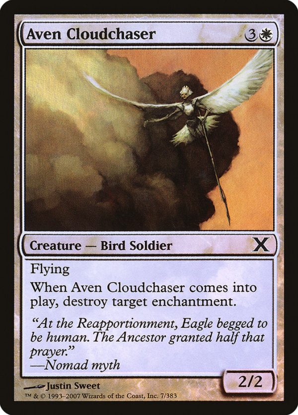 Aven Cloudchaser (Premium Foil) [Tenth Edition] Sale