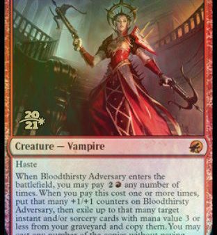 Bloodthirsty Adversary [Innistrad: Midnight Hunt Prerelease Promos] Cheap